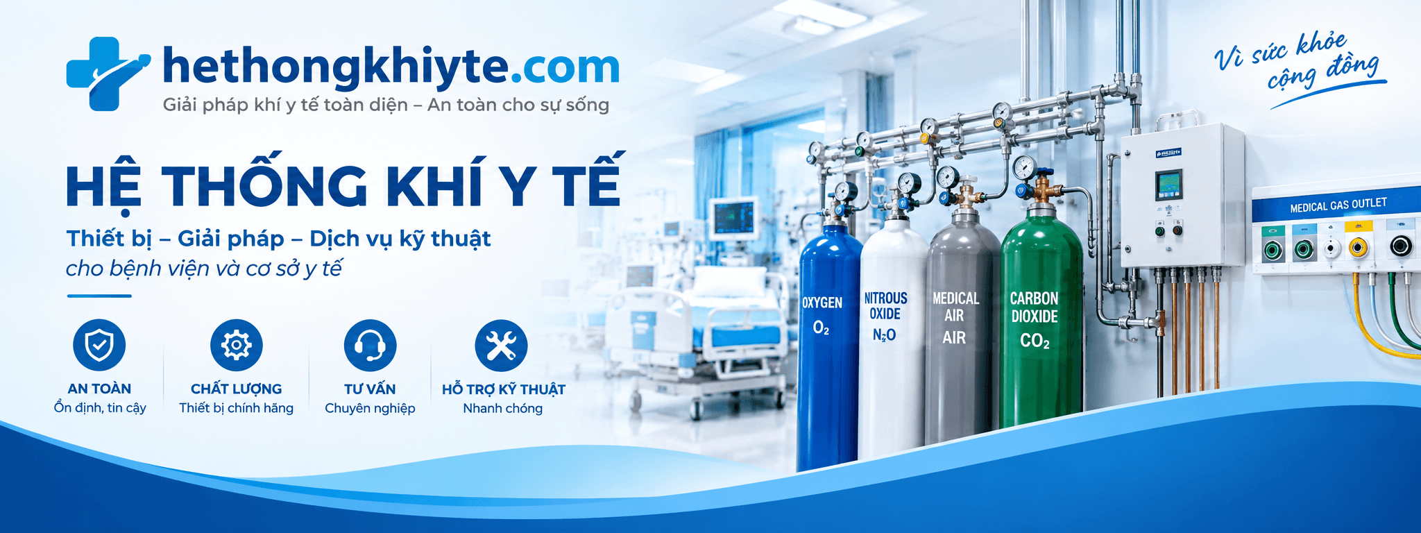 Hệ thống khí y tế trung tâm chuẩn HTM 02-01
