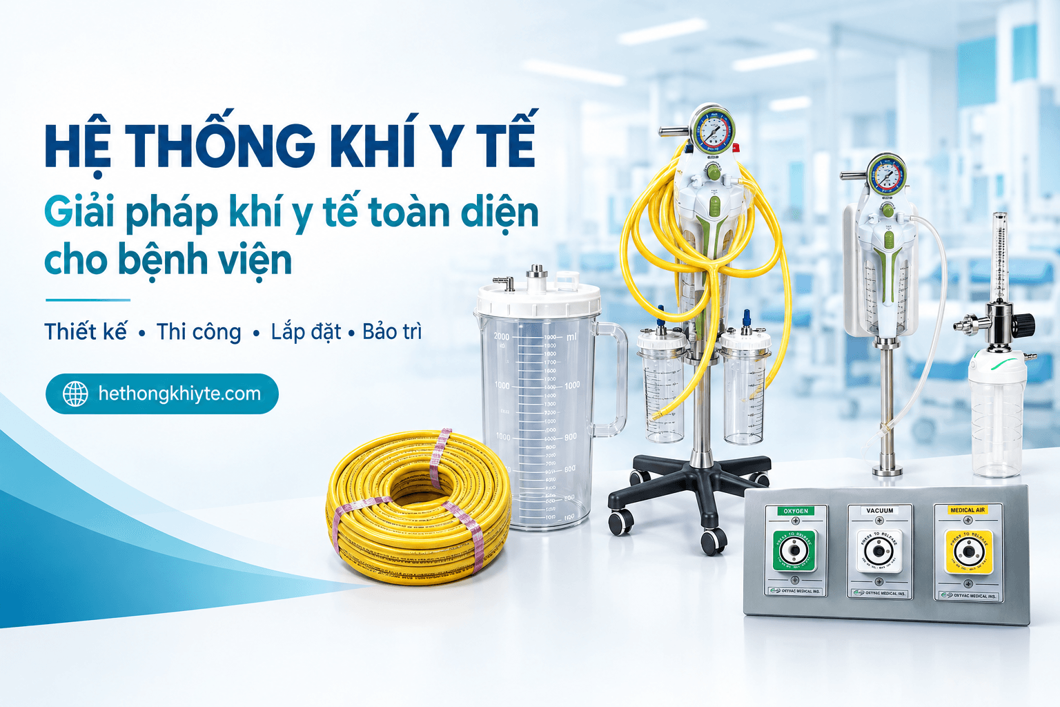 Hệ thống khí y tế trung tâm chuẩn HTM 02-01